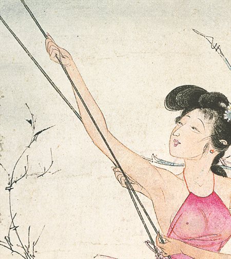 湘桥-胡也佛的仕女画和最知名的金瓶梅秘戏图